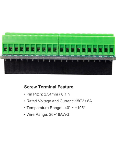 Placa de Conexión GPIO 40 Pines naughtystarts para Raspberry Pi