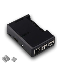 Caja Protectora ABS para Raspberry Pi 3B+/3B/2B - Negra