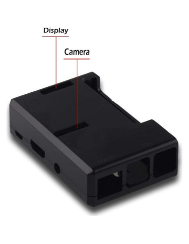 Caja Protectora ABS para Raspberry Pi 3B+/3B/2B - Negra
