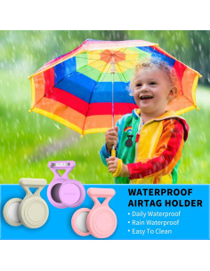 4 Soportes Airtag Impermeables AGENTNANO para Niños y Equipaje 2