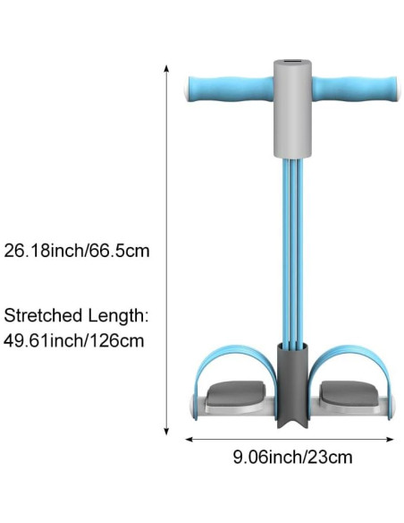 Entrenador Abdominal Pilarmuture con Banda de Resistencia Elástica