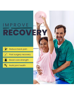 Pelota de Ejercicio ProBody Pilates 22.86 cm Rosa Anti-Explosión 2