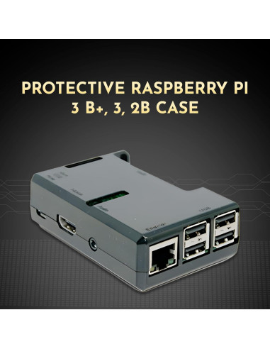 Carcasa Jet Black SB Components para Raspberry Pi 3 y 2