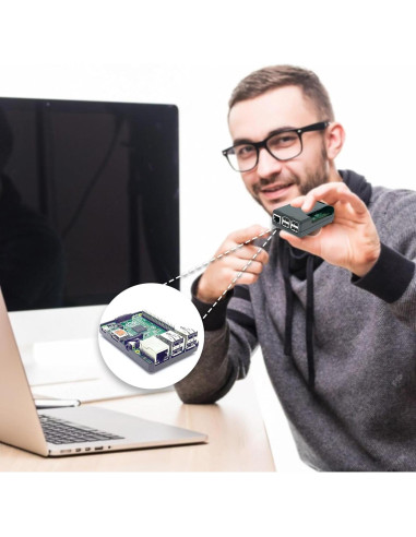 Carcasa Jet Black SB Components para Raspberry Pi 3 y 2