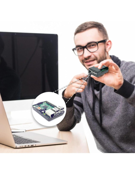 Carcasa Jet Black SB Components para Raspberry Pi 3 y 2