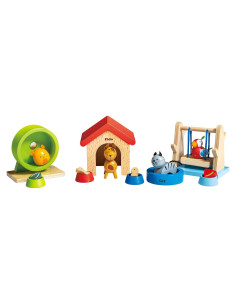 Conjunto de Mascotas de Madera Hape Family Pets 2