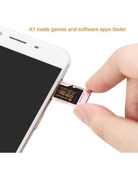 Tarjeta Micro SD Amplim 32GB Clase 10 UHS-I V10 con Adaptadores