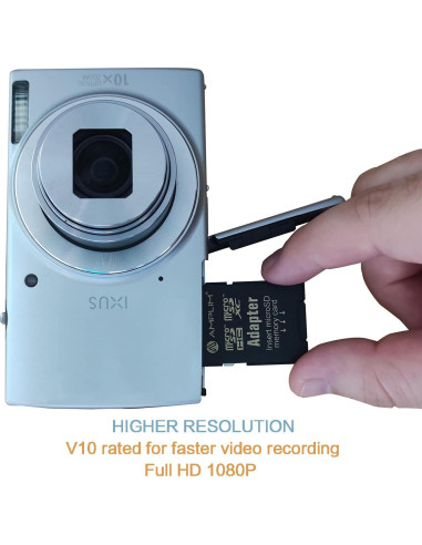 Tarjeta Micro SD Amplim 32GB Clase 10 UHS-I V10 con Adaptadores