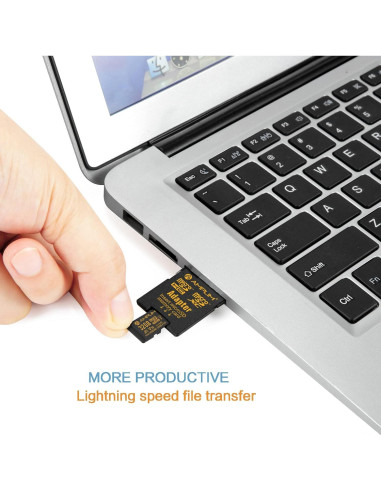 Tarjeta Micro SD Amplim 32GB Clase 10 UHS-I V10 con Adaptadores