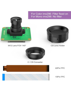 Módulo de Cámara Innomaker GS IMX296 1.58MP para Raspberry Pi 2