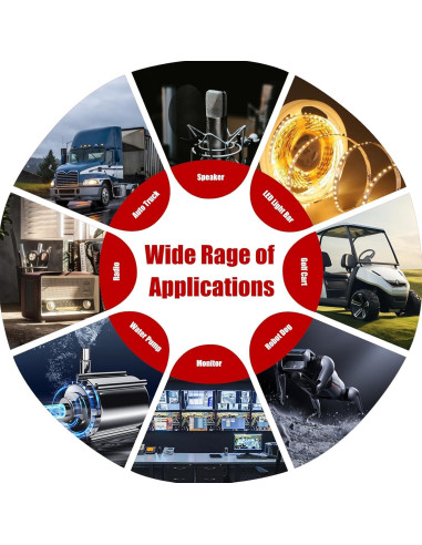 Convertidor Buck MZHOU 10-60V a 5V 3A IP67 para coche