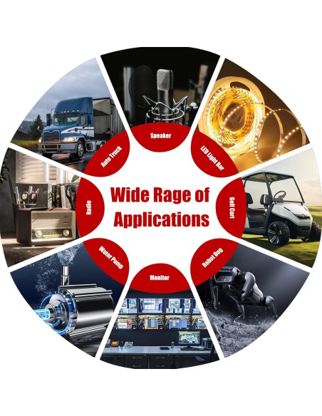 Convertidor Buck MZHOU 10-60V a 5V 3A IP67 para coche