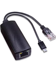 Adaptador PoE JacobsParts 5V 2.4A Micro-USB para Cámaras IP 2