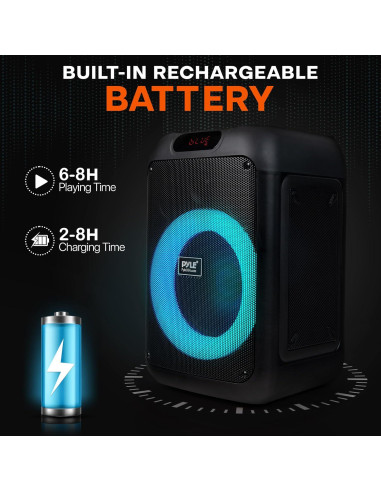 Altavoz Bluetooth Pyle PPHP8496BG 100W con Bolsa de Transporte