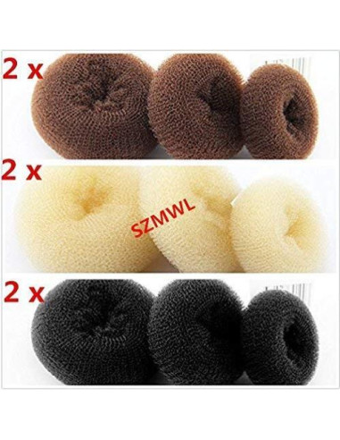 Juego de 18 Fabricantes de Moño de Dona SZMWL - 3 Tamaños