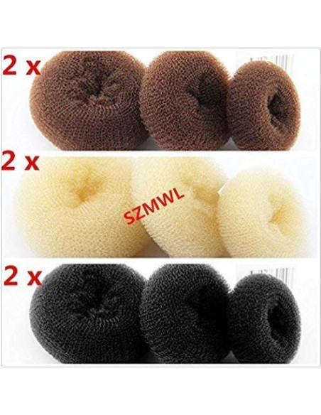 Juego de 18 Fabricantes de Moño de Dona SZMWL - 3 Tamaños