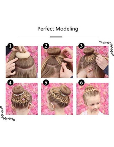 Juego de 18 Fabricantes de Moño de Dona SZMWL - 3 Tamaños