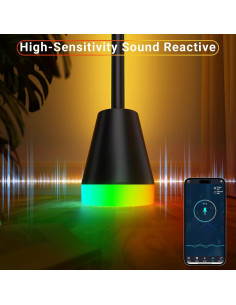 Lámpara de Pie RGB Inteligente KPEPIX - LED 1600 Lúmenes 2