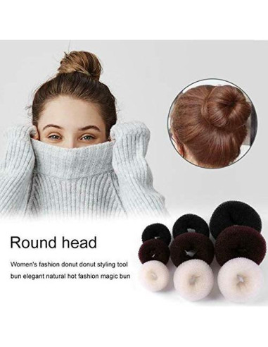 Juego de 18 Fabricantes de Moño de Dona SZMWL - 3 Tamaños