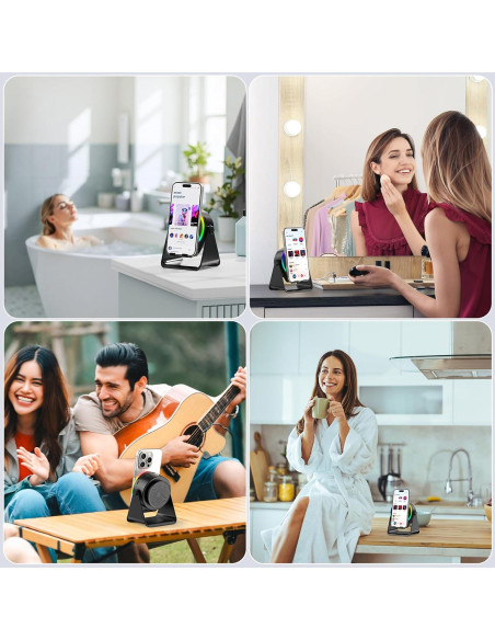 Altavoz Inalámbrico GIM 4 en 1 con Luz RGB y Soporte Ajustable