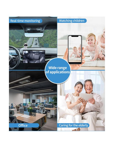 Cámara de Monitoreo Remota WALFRONT K9 1MP Detección Movimiento