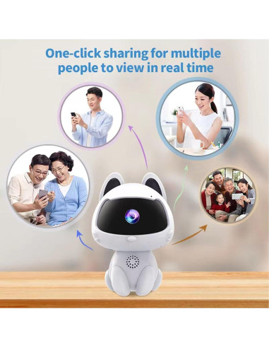 Cámara de Monitoreo Remota WALFRONT K9 1MP Detección Movimiento