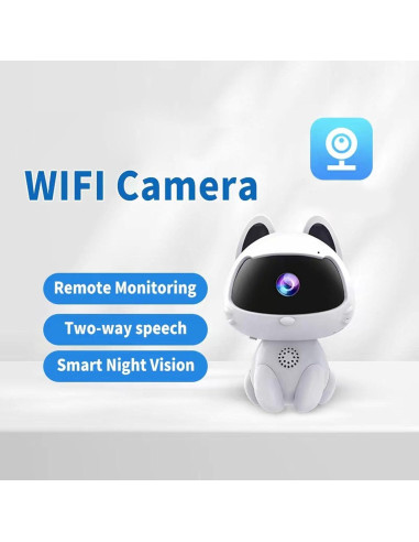 Cámara de Monitoreo Remota WALFRONT K9 1MP Detección Movimiento
