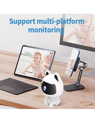 Cámara de Monitoreo Remota WALFRONT K9 1MP Detección Movimiento