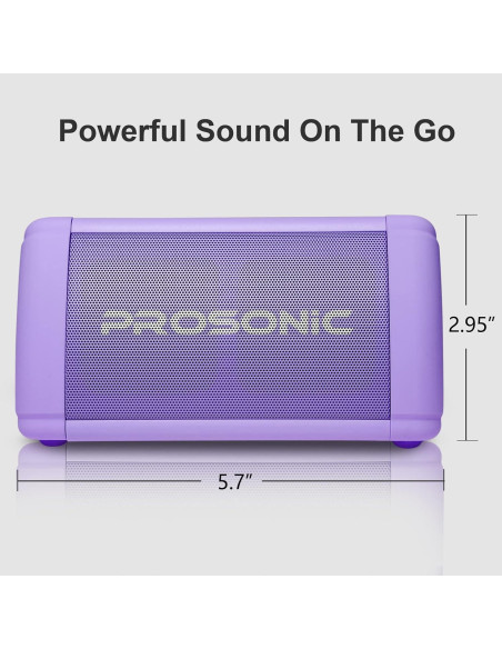 Altavoz Inalámbrico Bluetooth Prosonic BT3 10W Resistente al Agua
