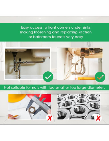 Juego de Llave de Lavabo Multifuncional Zieuyend 2 Piezas