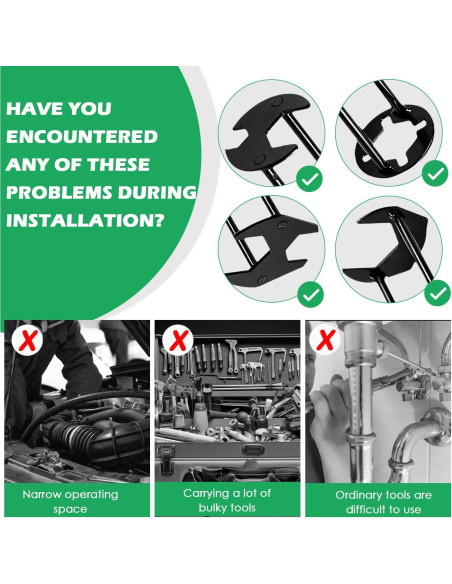 Juego de Llave de Lavabo Multifuncional Zieuyend 2 Piezas