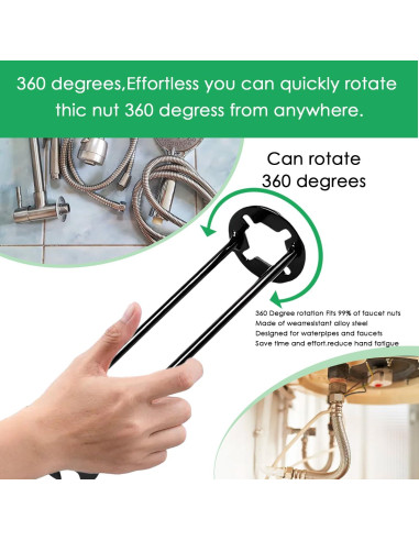 Juego de Llave de Lavabo Multifuncional Zieuyend 2 Piezas