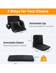 Sillas de Graderío Plegables PALATALA 2 Paquete con Respaldo 2