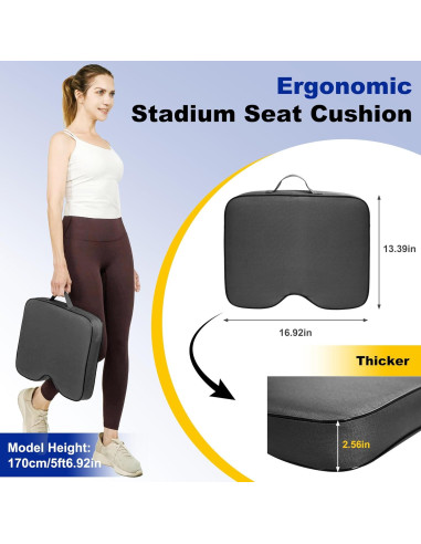 Cojines para Estadio FASTMOMENT - 2 Pcs Portátiles Acolchados