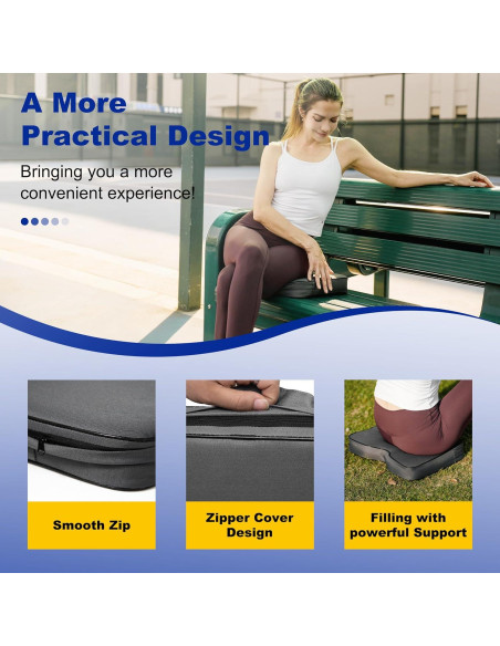 Cojines para Estadio FASTMOMENT - 2 Pcs Portátiles Acolchados