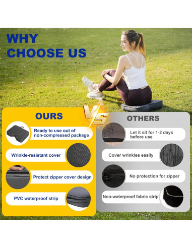 Cojines para Estadio FASTMOMENT - 2 Pcs Portátiles Acolchados