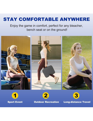 Cojines para Estadio FASTMOMENT - 2 Pcs Portátiles Acolchados