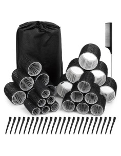 Juego de Rulos para Cabello Selizo - 50 Piezas con Clips y Peine
