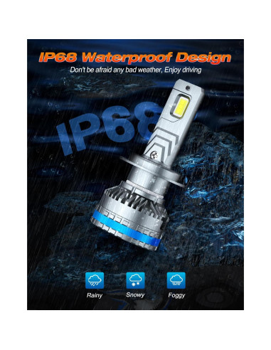 Bombillas de Niebla H7 FAHREN FX6 120W 40000LM 60000h