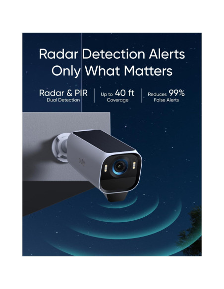 Cámaras de Seguridad eufyCam S3 Pro 4K Solar - Kit 2 Unidades