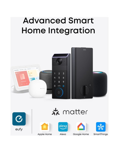 Cerradura Inteligente eufy FamiLock S3 con Video y Vena de Palma