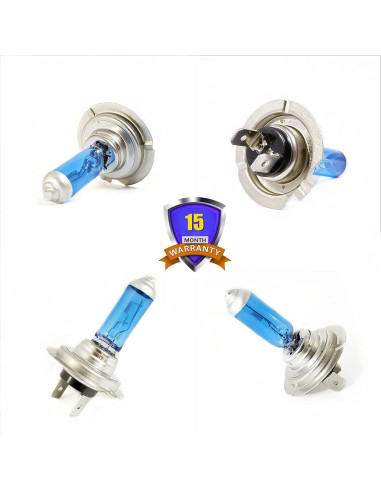Paquete de 4 Bombillas Halógenas H7 12V 55W VEXONEYE 5000K