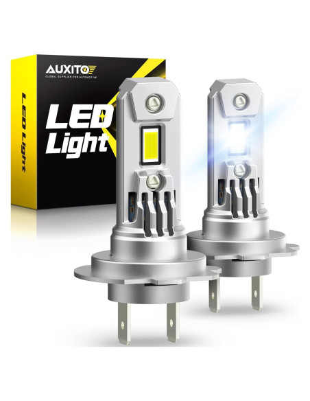 Bombillas LED H7 AUXITO 350% Más Brillantes 6500K - Paquete de 2