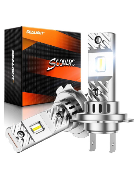 Bombillas de Niebla SEALIGHT S6 H7 33000LM 60000h Luz Blanca