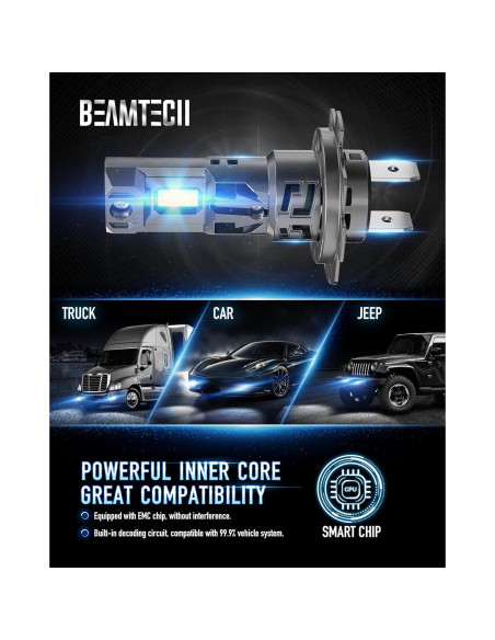 Bombillas H7 BEAMTECH G-XPower 6500K Luz Blanca 2 Unidades