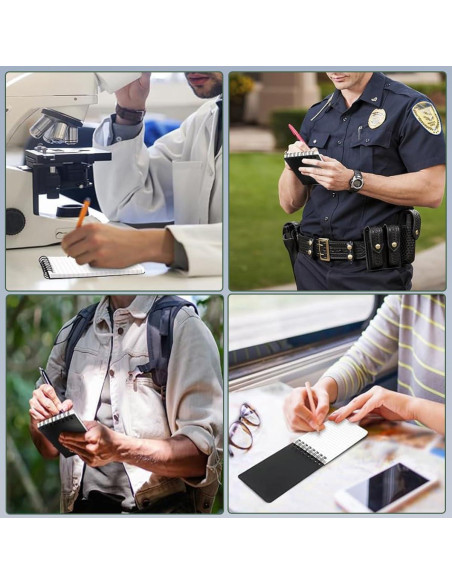 Cuaderno Espiral Impermeable WRENBEN A7 Azul - Paquete de 4