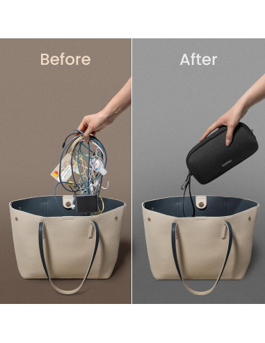 Organizador Electrónico de Viaje tomtoc Negro 23.5x6.5x12 cm