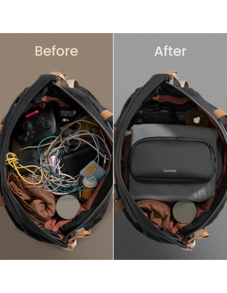 Organizador Electrónico de Viaje tomtoc Negro 23.5x6.5x12 cm