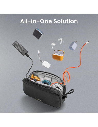 Organizador Electrónico de Viaje tomtoc Negro 23.5x6.5x12 cm