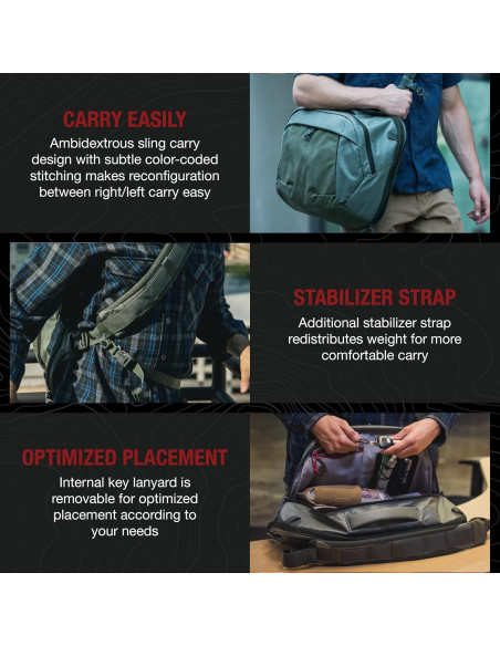 Bolsa de Bandolera Táctica Vertx Keryx 20L Heather OD